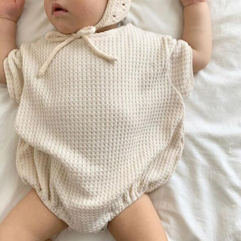 Soft Breathable Waffle Romper