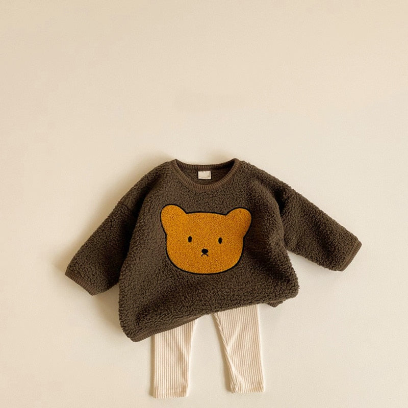 Warm Fleece Sweatshirt & Pants