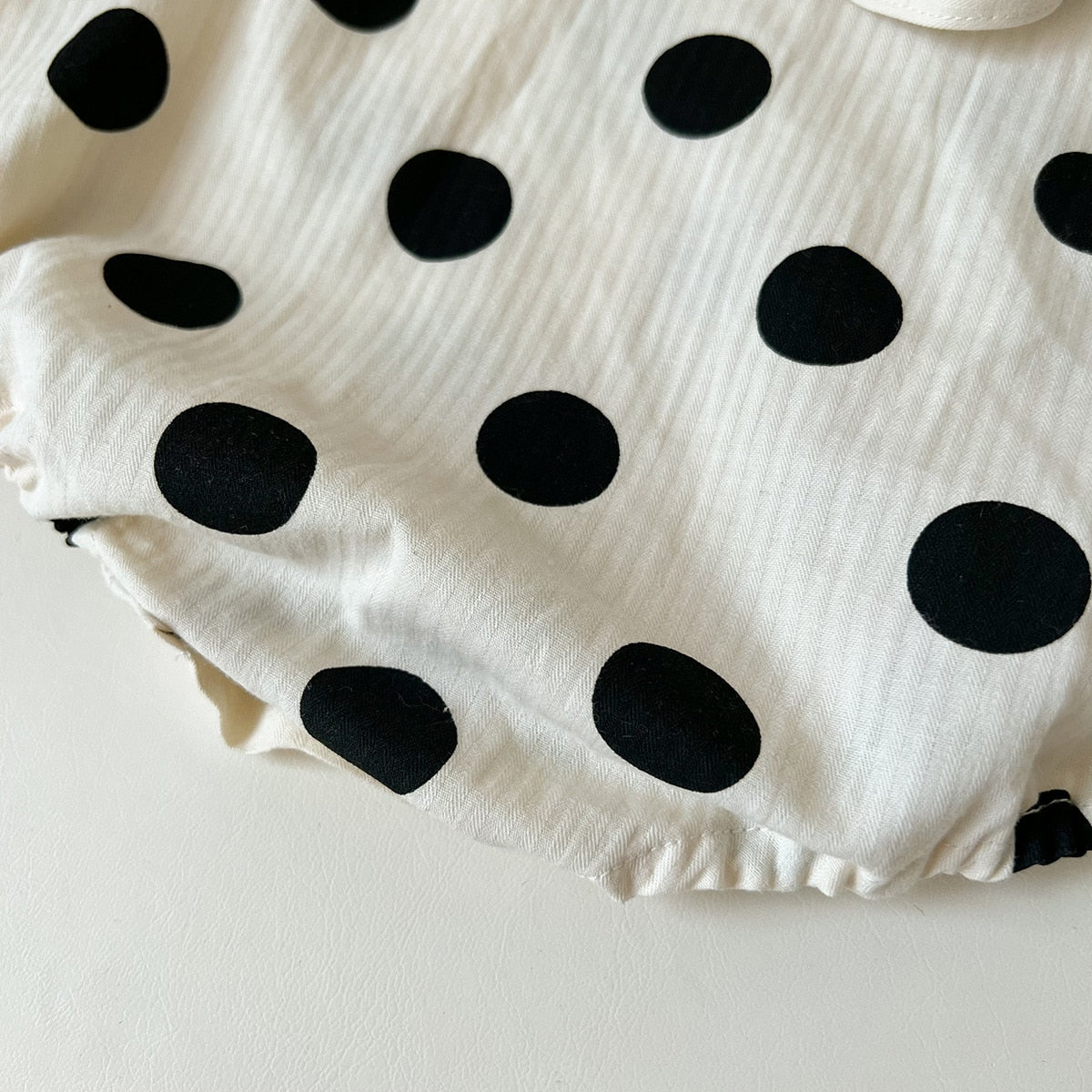 Cute Polka Dot Overalls & Tee Set