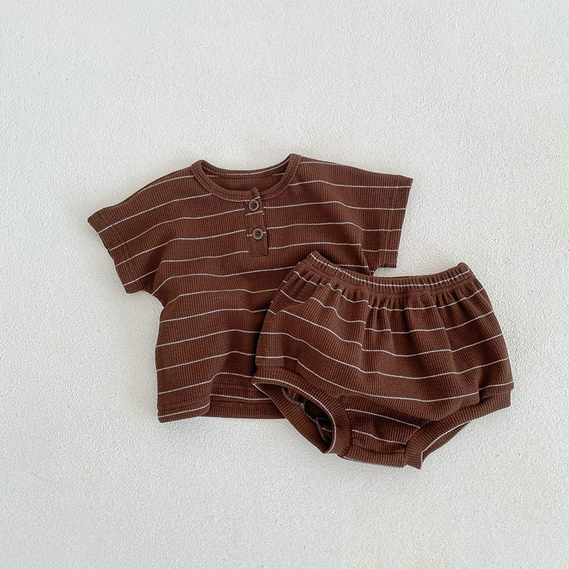 Striped Tee & Bloomer Set