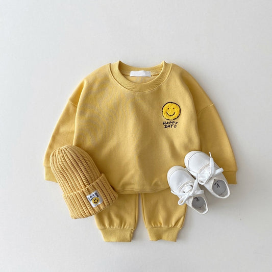 Happy Day Smiley Face Jogger Set