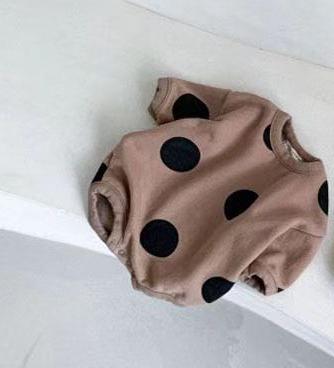 Soft Polka Dot Baby Bodysuit