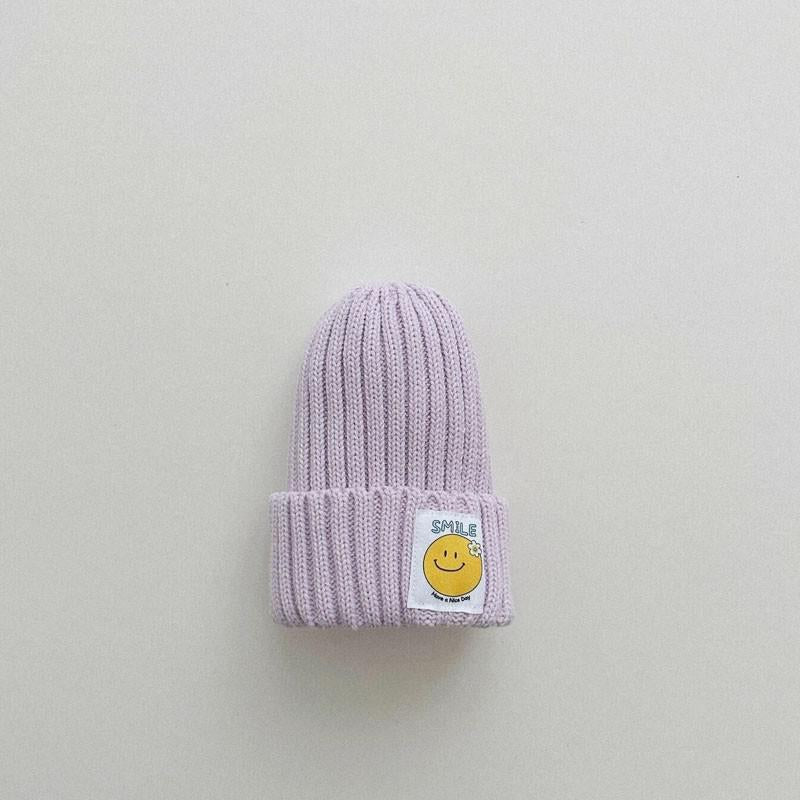 Smiley Face Patch Beanie