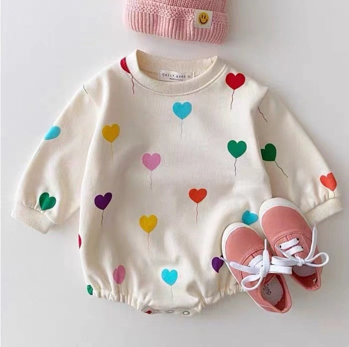 Colorful Hearts Onesie