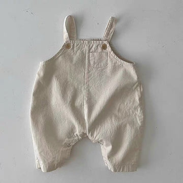 Sleeveless Cotton Overalls