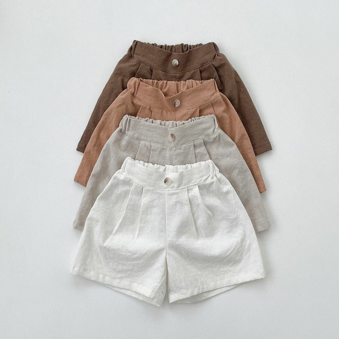 Girls' Loose Cotton Shorts