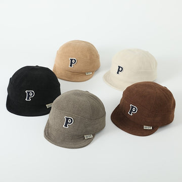 'P' Embroidered Letter Peaked Cap
