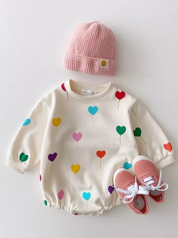 Colorful Hearts Onesie