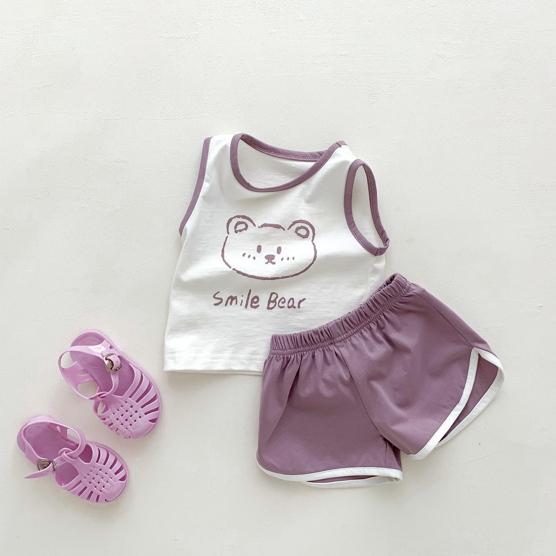 Smile Bear Tank & Shorts Set